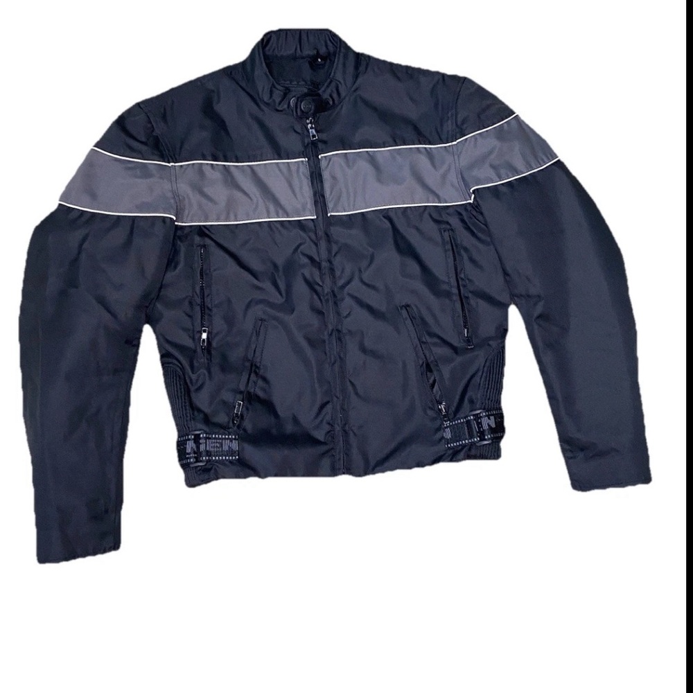 Nexgen Unisex Motorcycle Jacket black/silver size SMALL Removable Interior Liner
